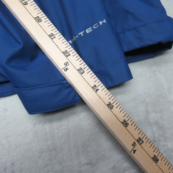 Columbia Rain Jacket Mens XXL Blue Waterproof Hood Wind Light Pack Watertight II - Picture 11 of 12